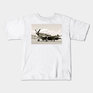 P-51 Classic Mustang WW2 Fighter Plane Kids T-Shirt